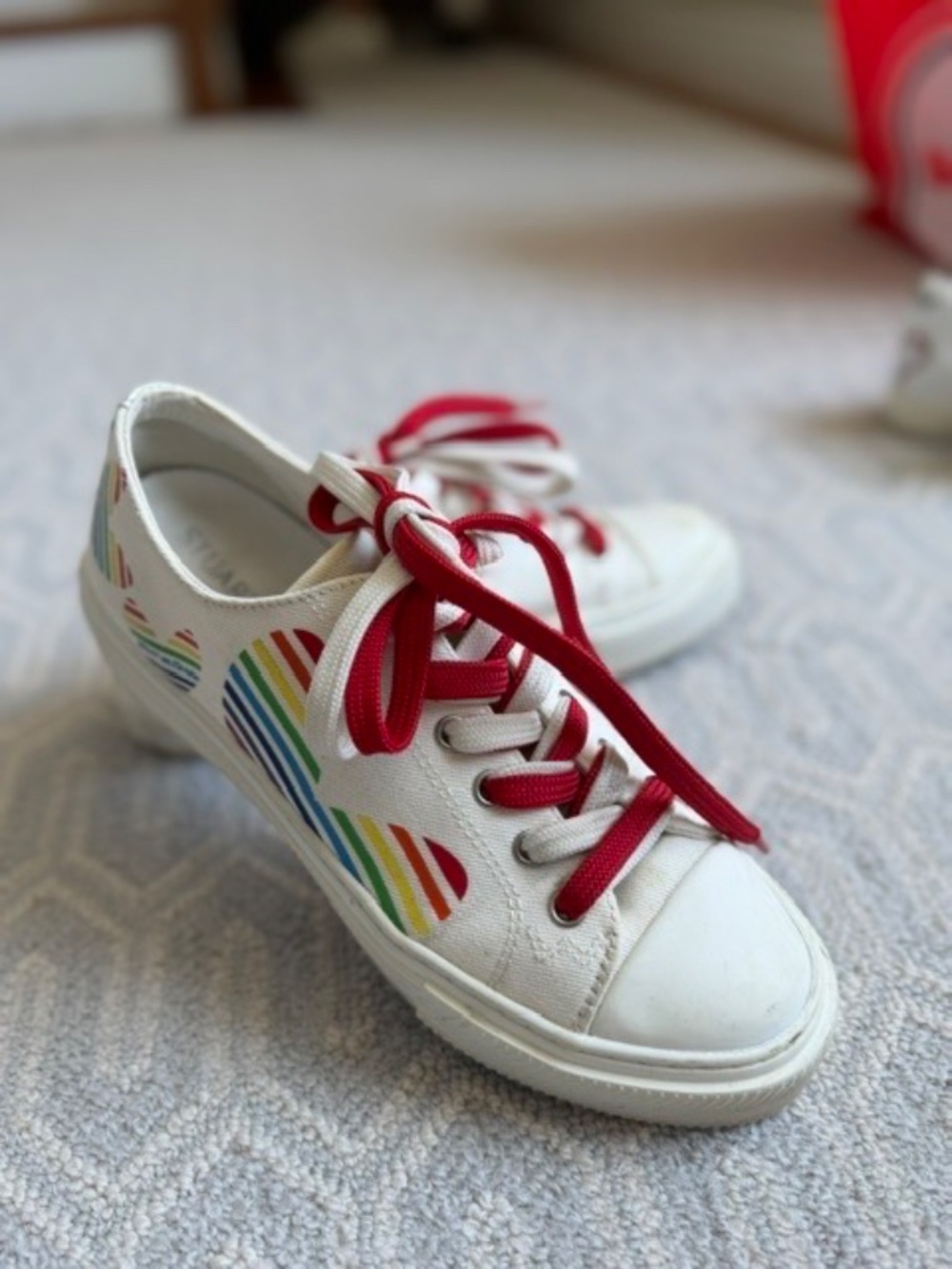 Adorable Multi Color Stuart Weitzman Sneakers Size 8 In Excellent Condition View 2